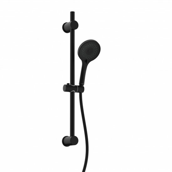 Shower rail set matt black