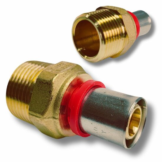 Pers puntstuk 1"M - 20mm