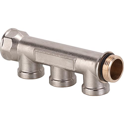Hot-pressed manifold 3/4&quot; with 3x 1/2&quot;