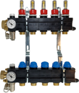 Plastieken vloerverwarmingsverdeler (set) 14 kringen