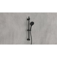 Shower rail set matt black