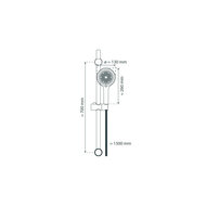 Shower rail set matt black