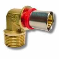Haaks pers puntstuk 1" M 20