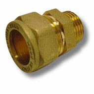 Straight Male Compression Adapter 18mm x 1/2" 