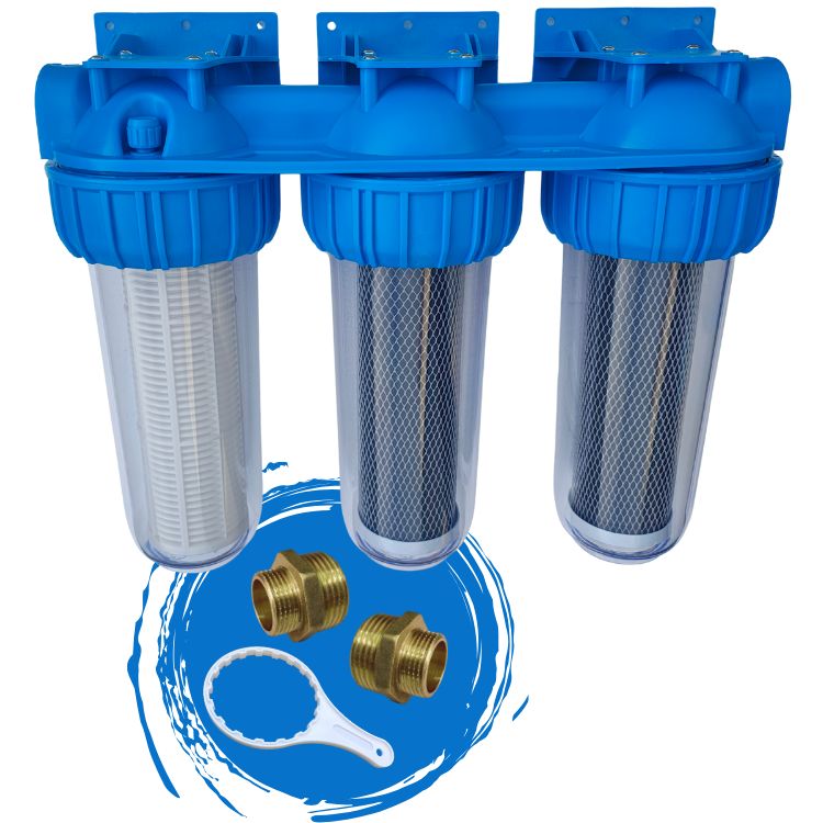 Triplex regenwaterfilter
