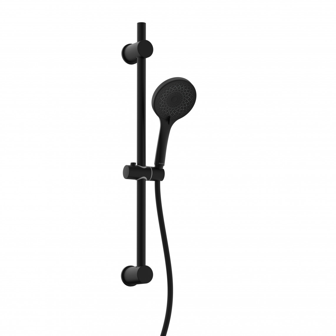 Shower rail set matt black