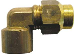 Gas elbow fitting 1/2"F - 15mm