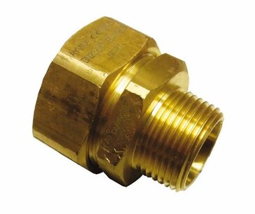 Push-fit connection DN25 - 1"M