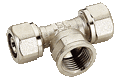 T-piece compression fitting 32x4/4"x32