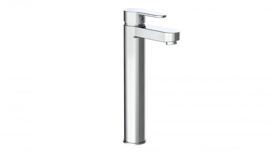 Washbasin faucet chrome high
