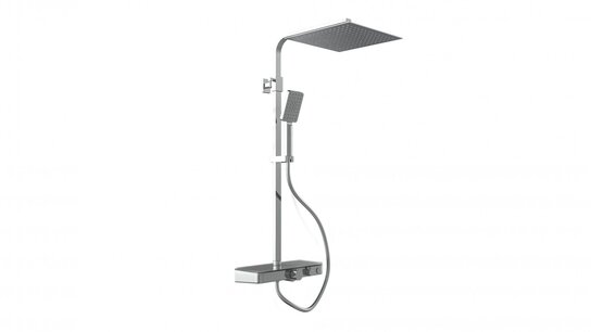 Shower valve set chrome/anthracite