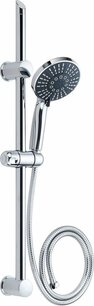 Shower rail set chrome with 5 jets