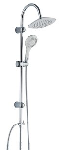 Shower rail set with 5 hand spray jets 