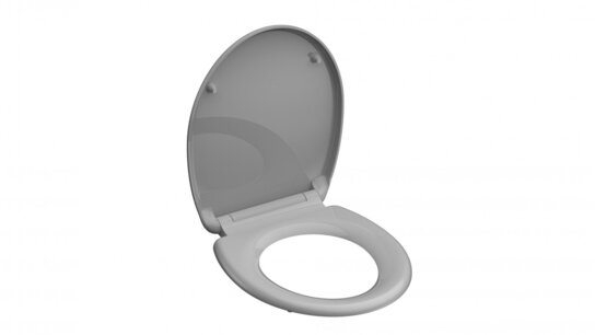 Toilet seat grey SOFT-CLOSE & QUICK-RELEASE