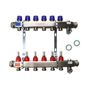 Floor heating manifold (set) 15 circuits