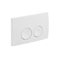 Dual flush plate DELTA for DUOFIX BASIC GEBERIT white