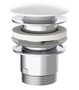 Design CLIC-CLAC sink drain with overflow white