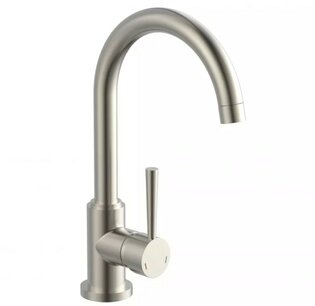 Kitchen tap Cornwall stainless steel look