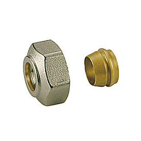 Compression fitting 16mm copper/thin-walled steel