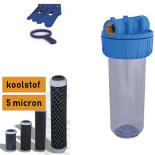 Solo filter 10" met koolstof filterelement