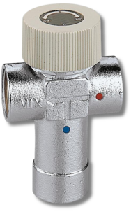 Thermostatische kraan voor maximale temperatuur boiler