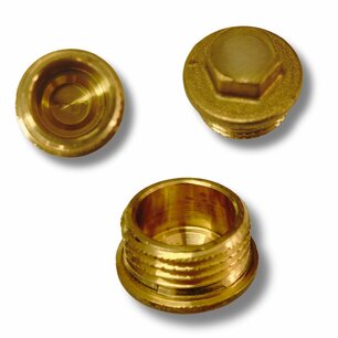 Plug brass 1/2"