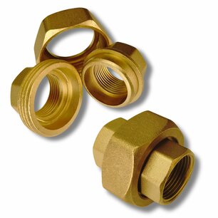 3/P straight union coupler 4/4" F/F