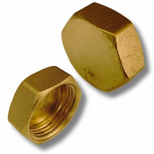 Brass female cap 4/4"