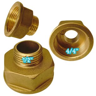 Brass reduction M/F 1/2" - 4/4"
