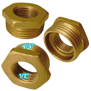 Flat reducer 1" to 1/2"