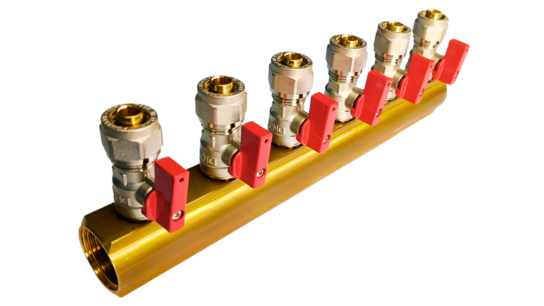 Manifold 6x 16mm red