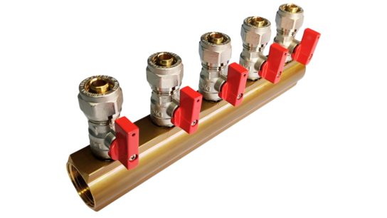 Manifold 5x 16mm red