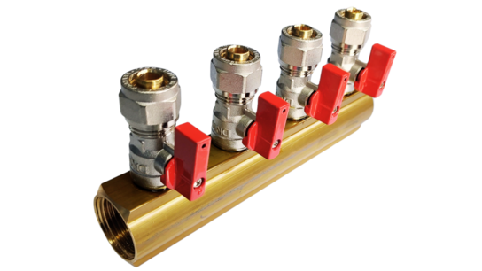 Manifold 4x 16mm red
