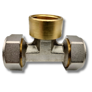 T 16x1/2"Fx16 compression coupling