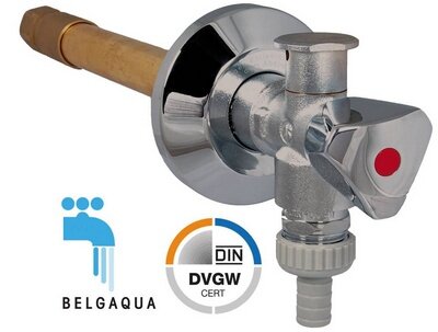 Frost proof external faucet / wall thicknesses 250-475mm