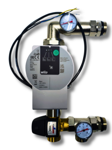 Pump group for underfloor heating 235 mm on distributor
