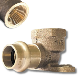 Pers muurplaat 15mm-1/2F