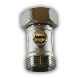 Rechte retourkraan afsluitbaar 3/4EK