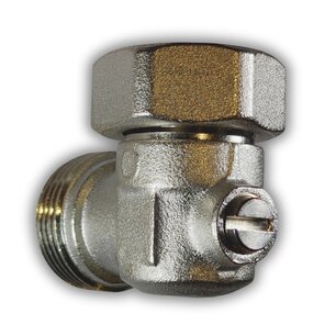 Haakse retourkraan afsluitbaar 3/4EK