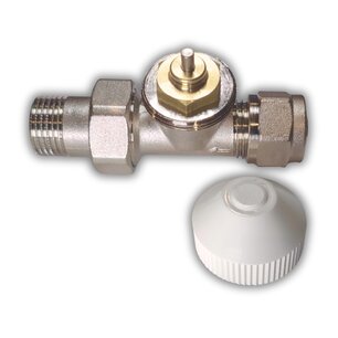 Rechte radiatorkraan 1/2"-16mm ALUPEX