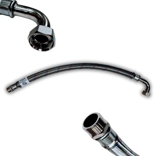 Flexibel met bocht M 1¨x 1¨F 80 cm DN25