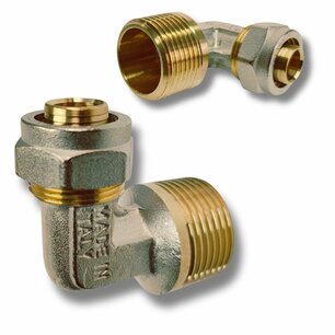 Compression Elbow 20mm x 1" M