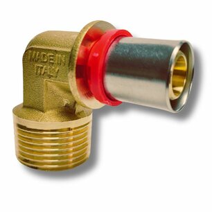 Male Press Elbow 20mm x 1" M