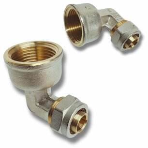 Compression Elbow 20mm x 1" F