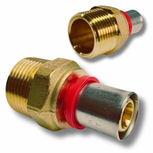 Male Press Adapter 20mm x 1" M