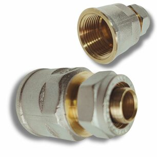 Straight  Compression Fitting 1" Female Thread x 20mm
