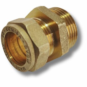 Straight Compression Fitting 22mm x 1" M