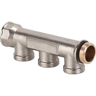 Hot-pressed manifold 3/4" with 3x 1/2"