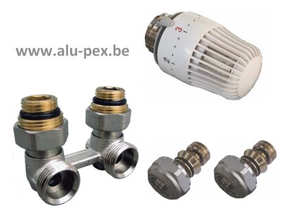 Radiator H-bottom block angle