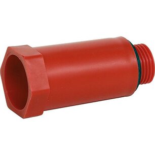 Construction plug 1/2" red